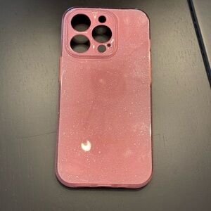 iPhone 14 Pro Pink Glitter Phone Case